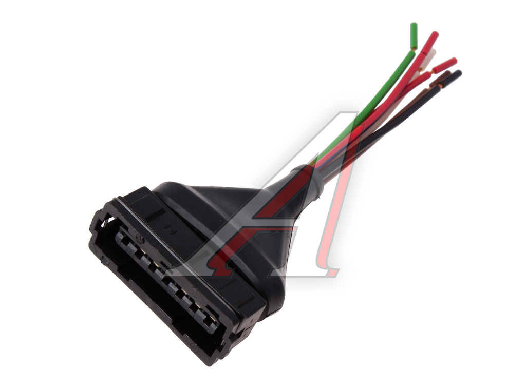 Разъем коммутатора, блока управления ЭПХХ ВАЗ-2108-99 с пыльником, проводами АЭНК