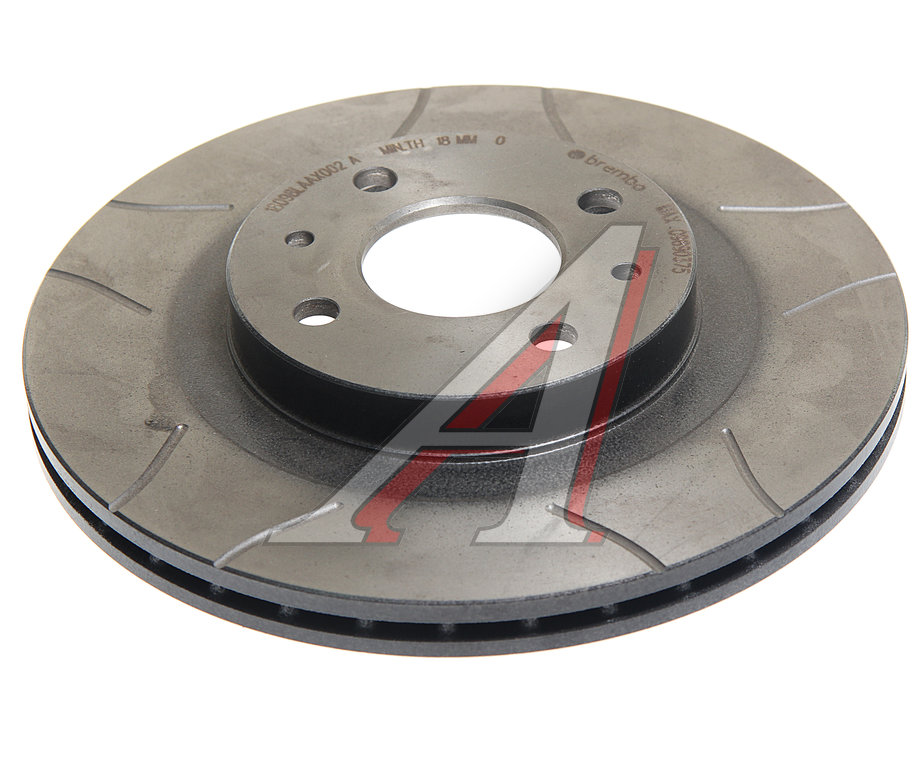 Диск тормозной ВАЗ-2112 передний (R14) с перфорацией (1шт.) BREMBO