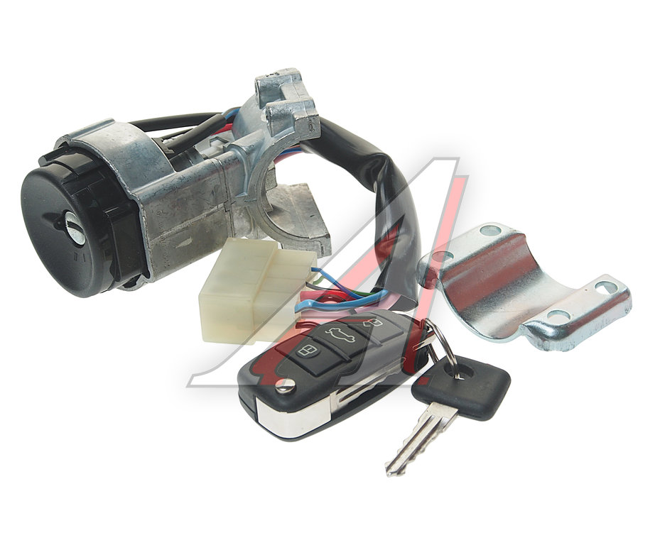 Замок зажигания ВАЗ-2110 Н/О в сборе "ЛЮКС" с выкидным ключом САН-D