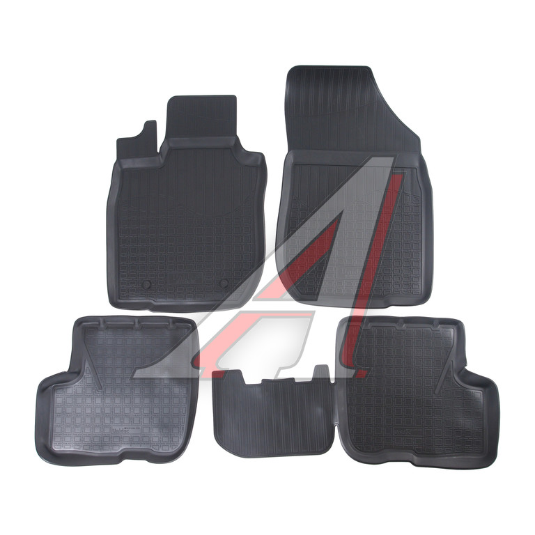 Коврик салона ЛАДА Ларгус (12-) полиуретан с перемычкой (4 предм.) NOR