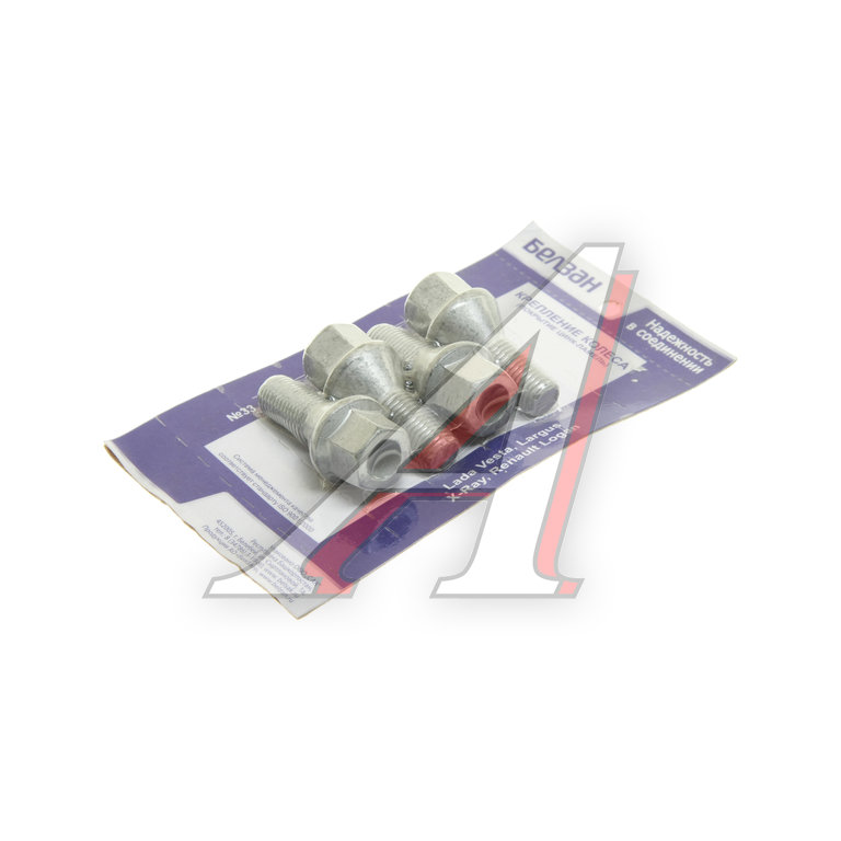 Болт колеса М12х1.5х22 ЛАДА X-Ray,Vesta RENAULT Logan штатный диск (комплект 4шт.) БЕЛЗАН