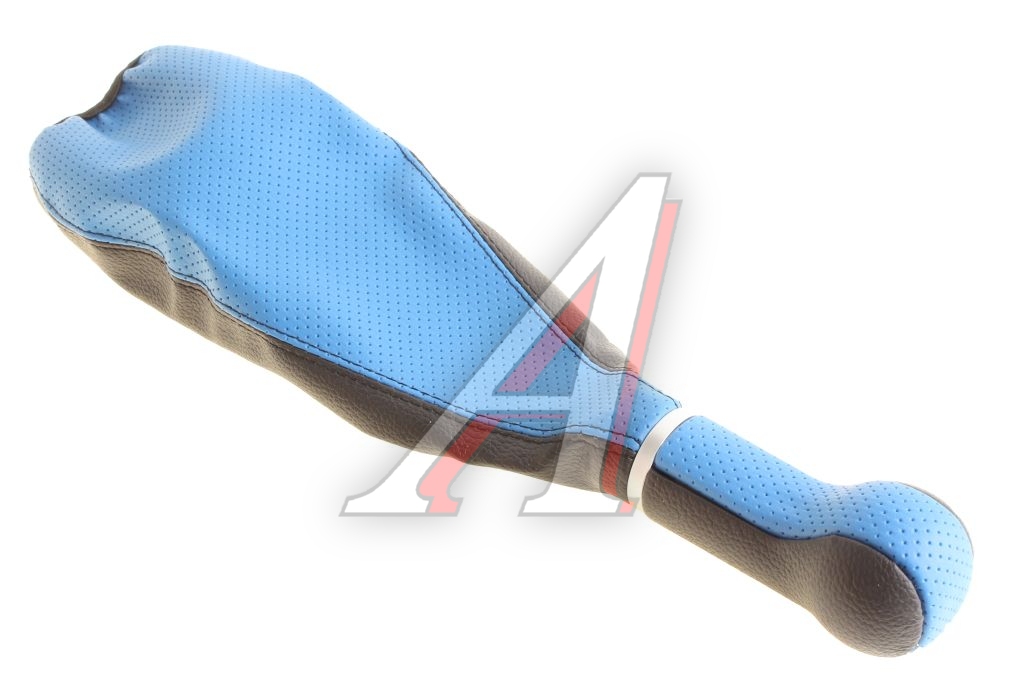 Ручка на рычаг КПП ВАЗ-2104-07 синяя с чехлом СФЕРА (кожзам) АВТОБРА