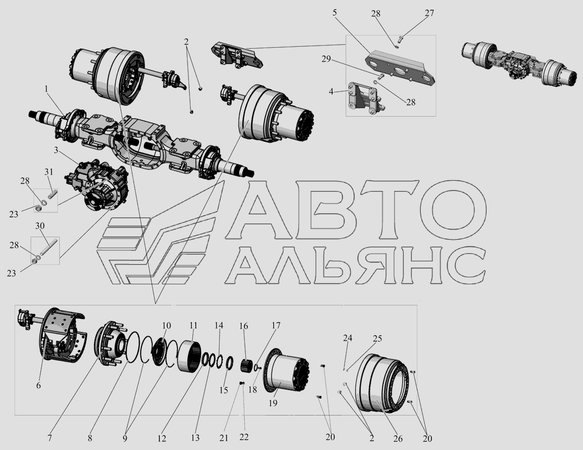 Бортовая маз 5440 задняя схема