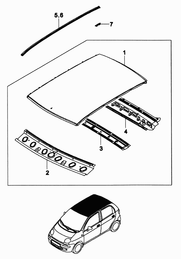 Полка аккумулятора COOHY3 Daewoo Matiz