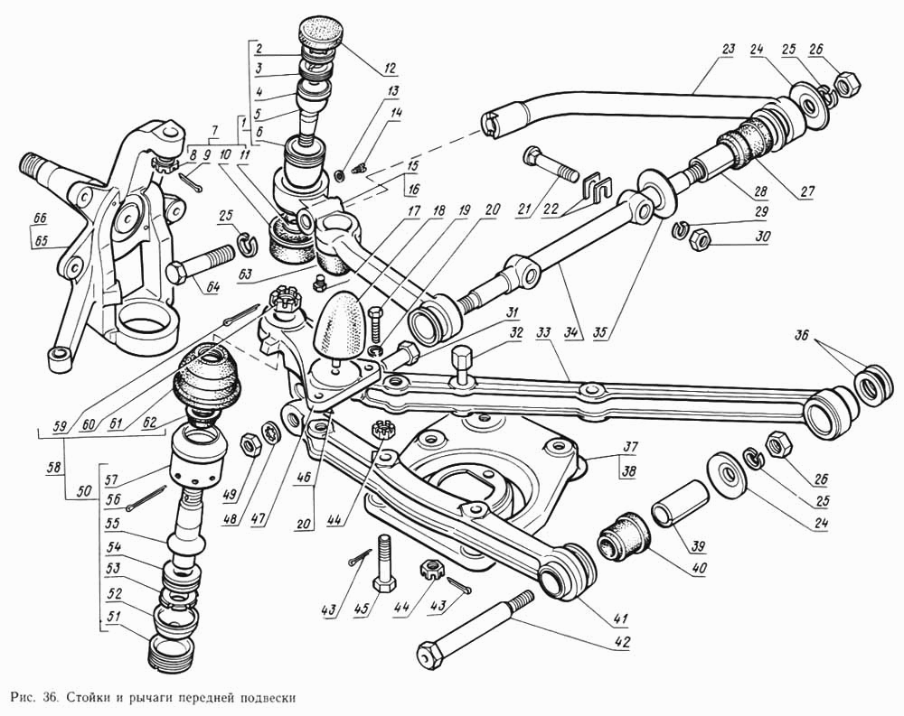 Передняя подвеска соболь 2752 схема