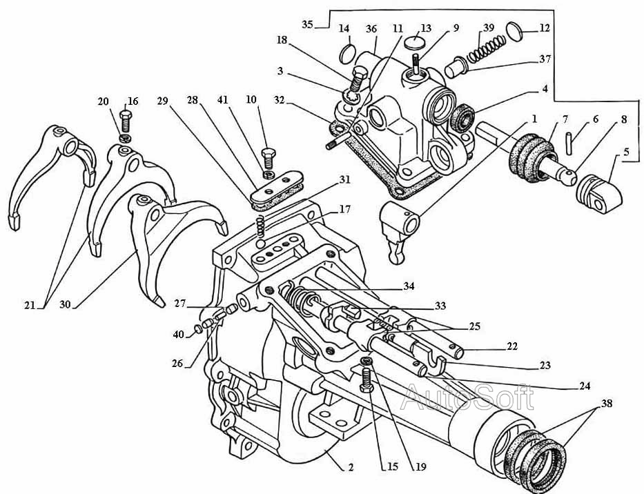 Кпп газ 3110 схема