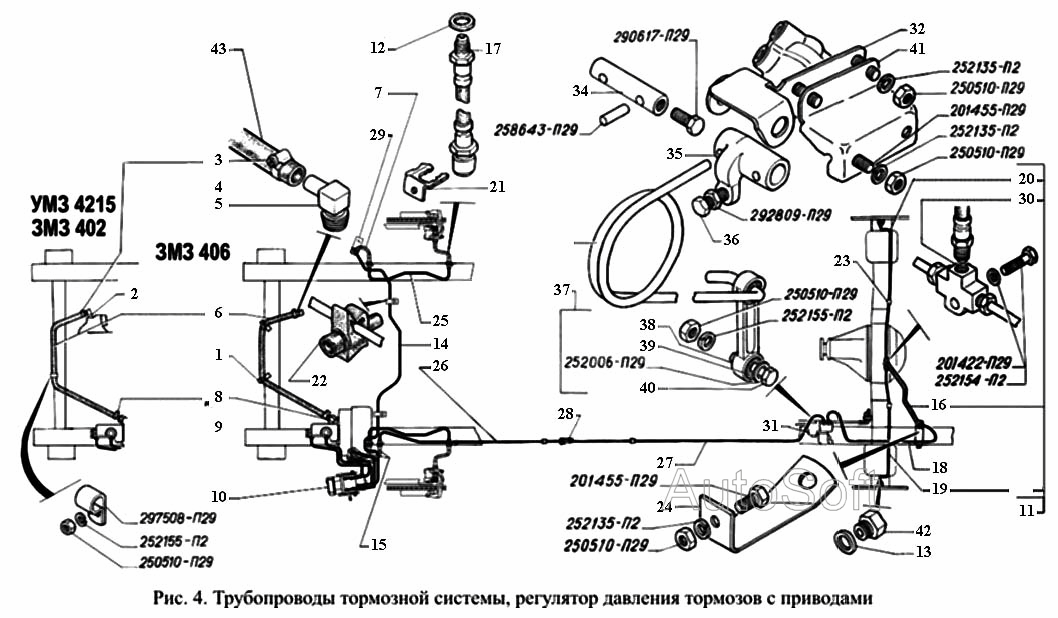 Тормозные трубки газель бизнес схема