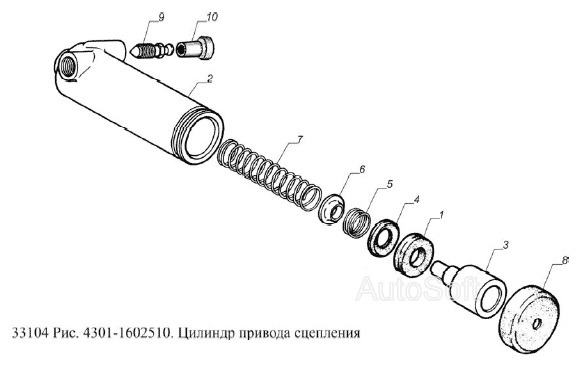 Цилиндр сцепления валдай. Шток рабочего цилиндра сцепления ГАЗ 3309 д245. Главный цилиндр сцепления ГАЗ 3310 ремкомплект. Рабочий цилиндр сцепления Валдай Камминз 3.8. Шток сцепления ГАЗ 4301.