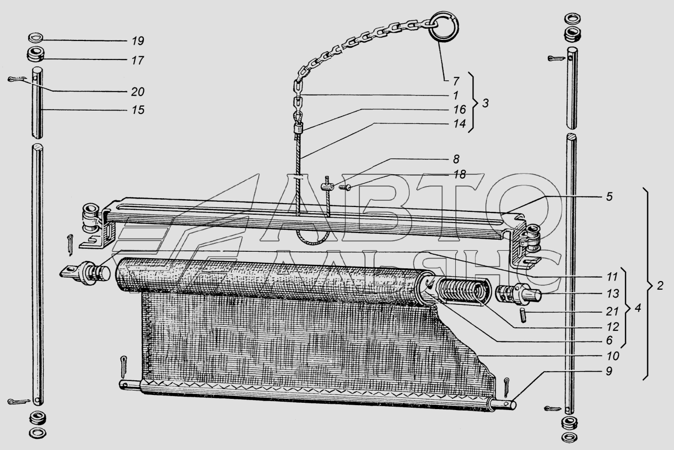 Трубопроводы масляного радиатора Т-151К (Чертеж № 6: список деталей .