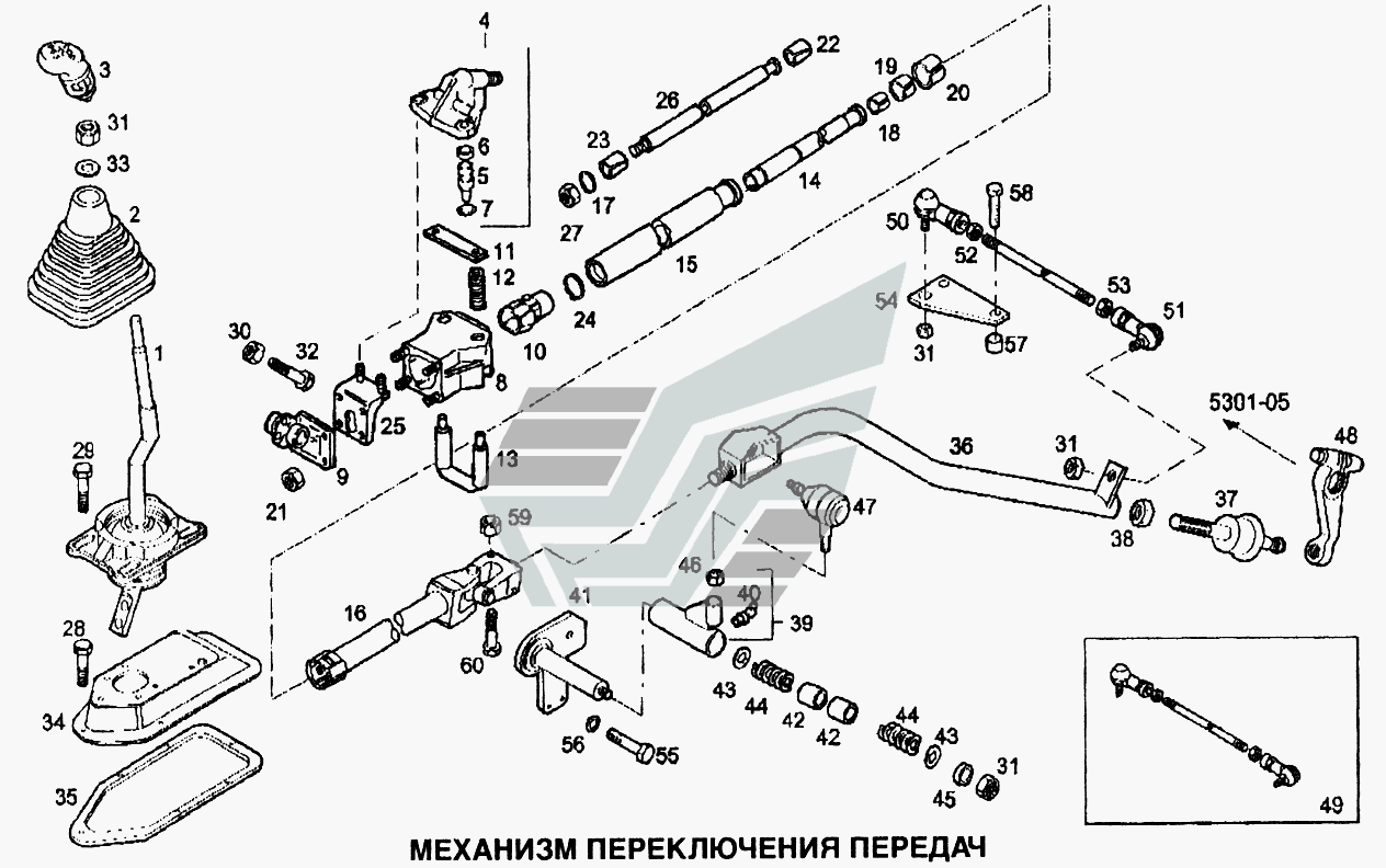 Кпп даф 105 схема переключения передач
