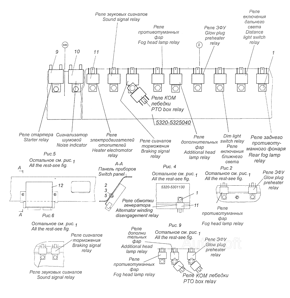 Схема реле камаз евро 5