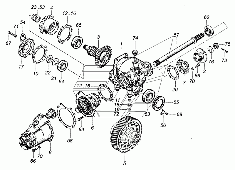 Редуктор камаз 43118 схема