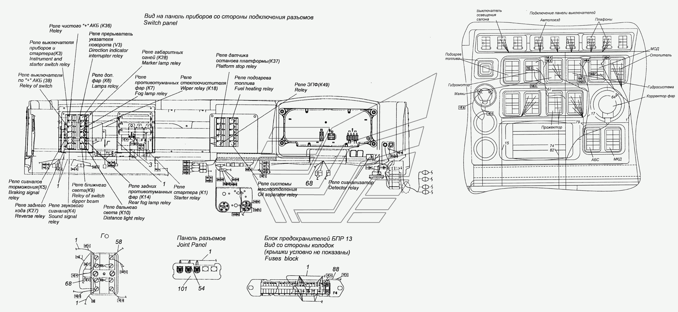 Схема реле камаз евро 5