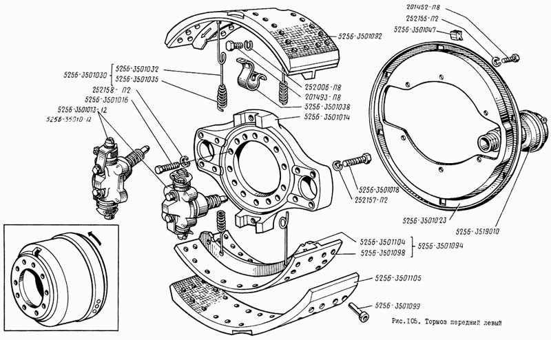 Тормозная система лиаз 5256 схема