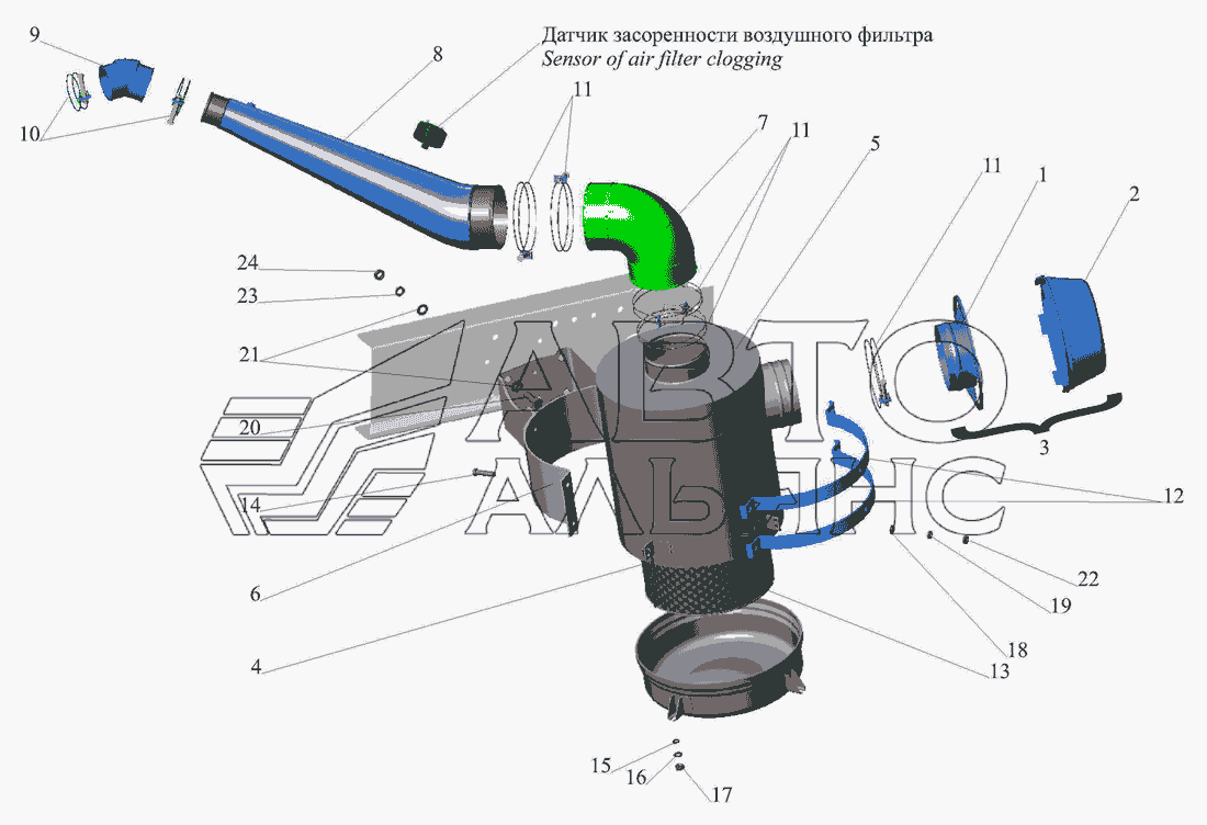 Купить Корпус Воздушного Фильтра Маз 5440 Бу
