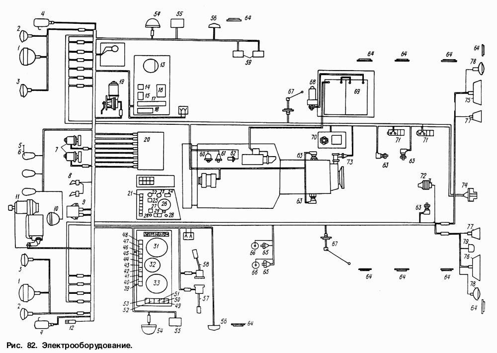 Схема электропроводки маз 5551