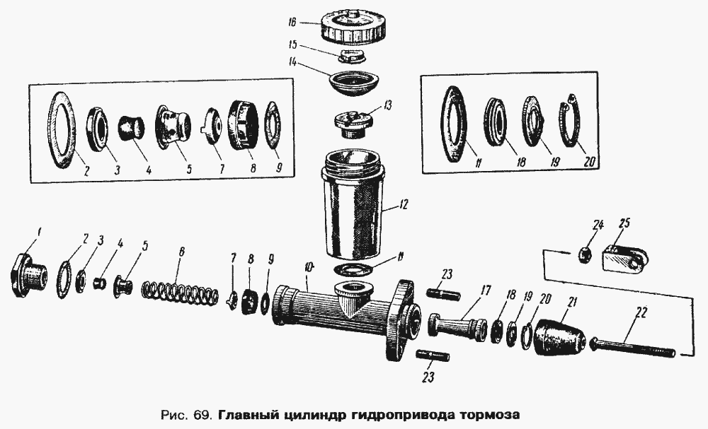 Главный цилиндр гидропривода тормоза ...