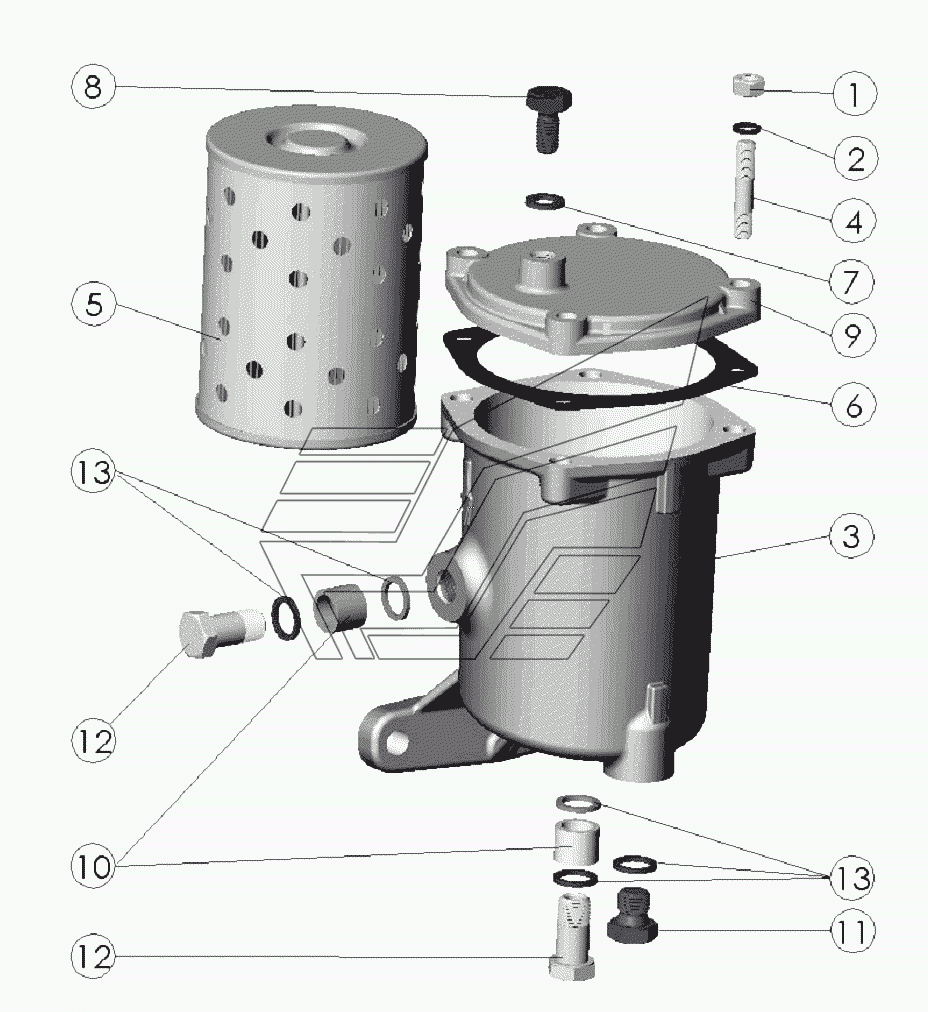 Корпус тонкой очистки топлива. Корпус топливного фильтра тонкой очистки д-260. Фильтр топливный тонкой очистки д-245. Фильтр топливный Амкодор д-260. Фильтр топливный тонкой очистки МТЗ 80.