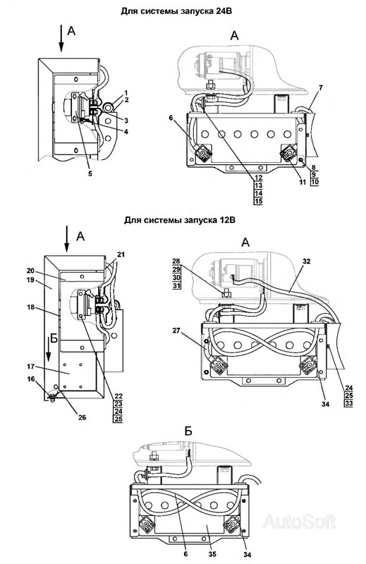 Мтз 1221 схема подключения аккумуляторов