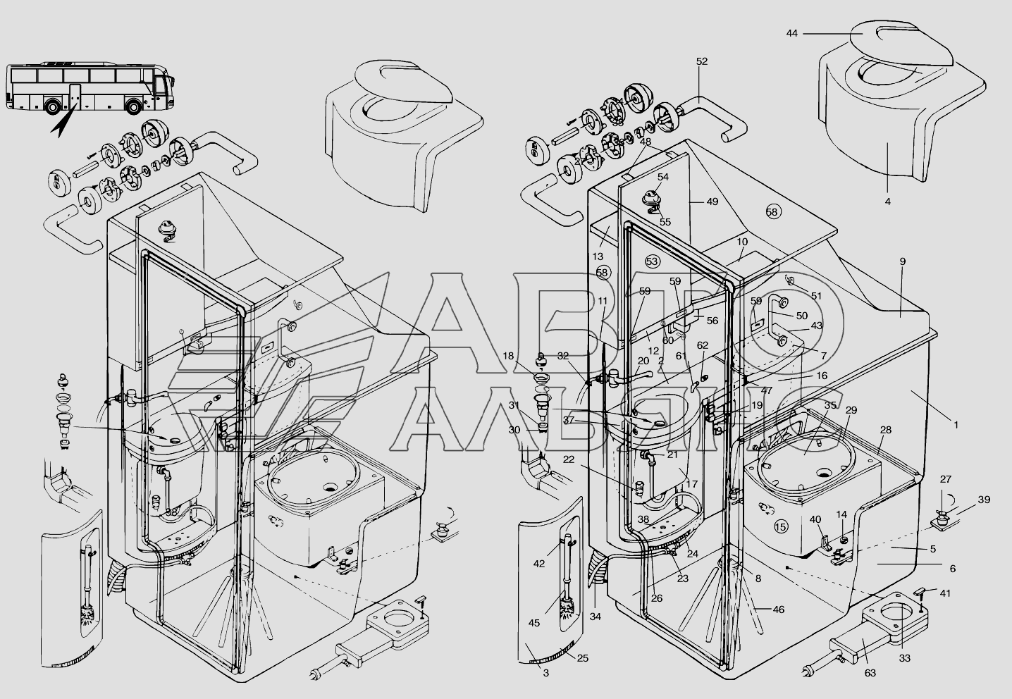 E n parts. Man 2866 loh29 всасывающий патрубок.