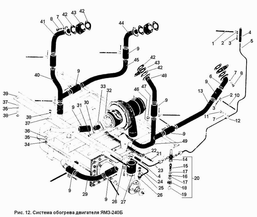Система смазки ямз 534 схема
