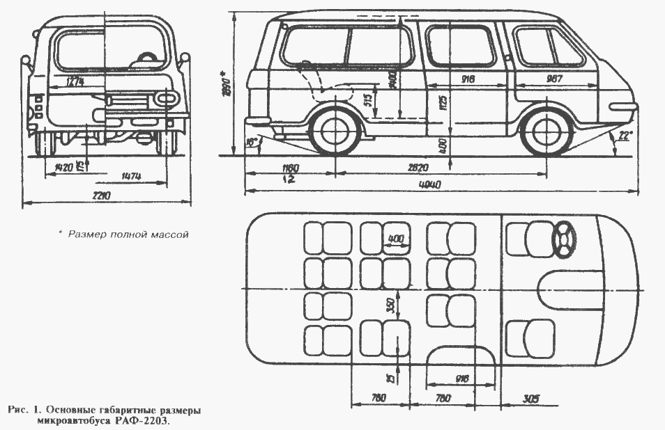 Раф размеры. РАФ-2203 микроавтобус габариты. Ширина салона РАФ 2203. РАФ 2203 габариты. РАФ-2203 микроавтобус чертеж.