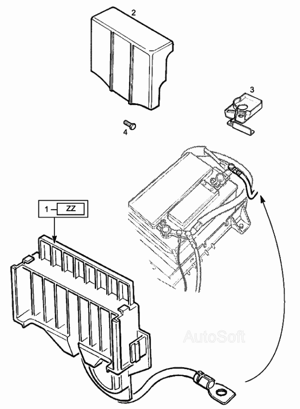 Аккумуляторные провода Chevrolet Viva (Чертеж № 242: список деталей .