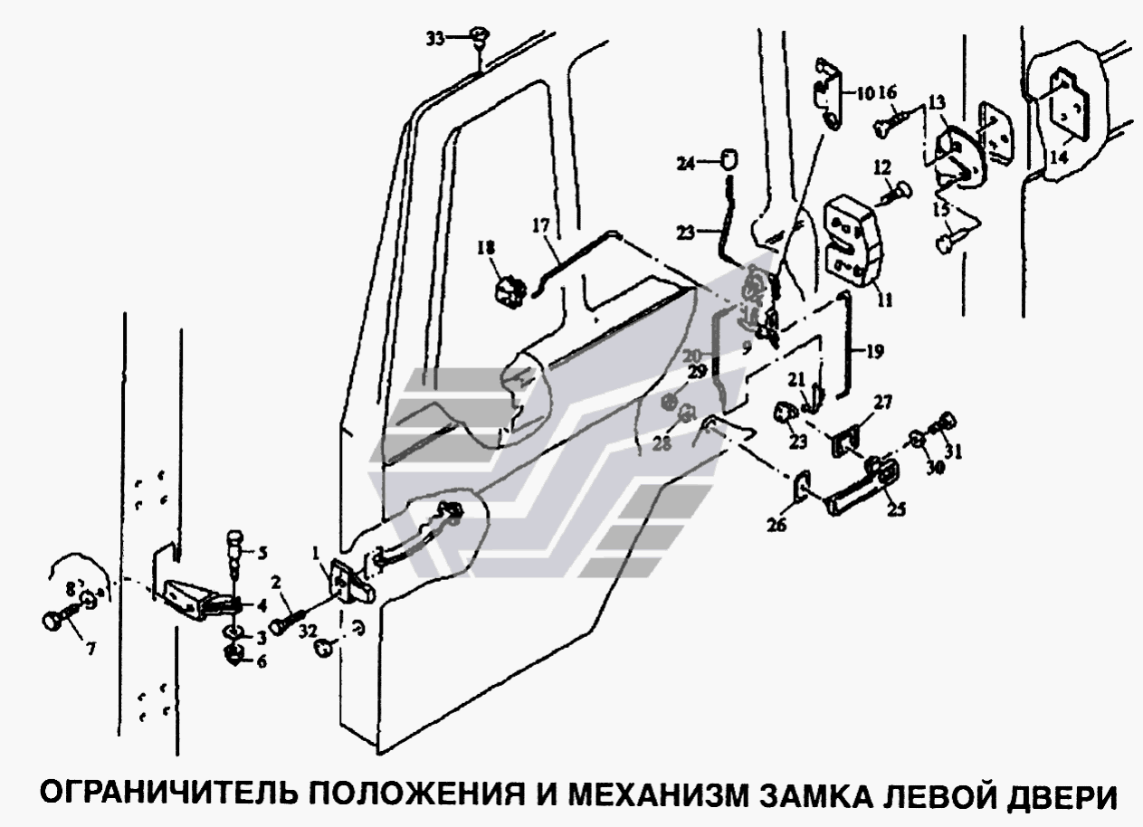 Каркас кабины SX-3255-DR 3804B 6х4 (Чертеж № 1: список деталей, стоимость запчас