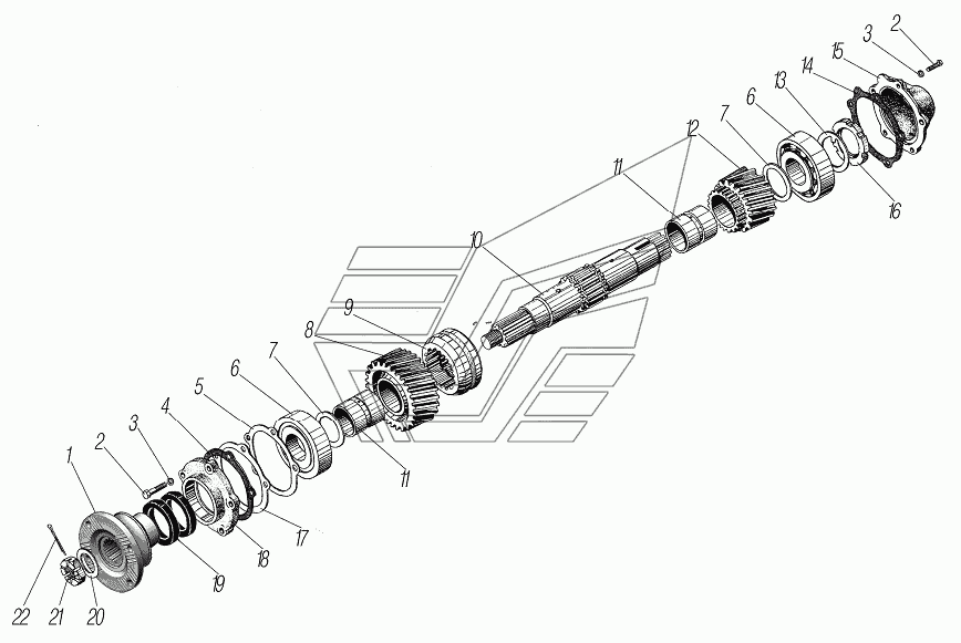 Как разобрать дифференциал раздаточной коробки урал 4320