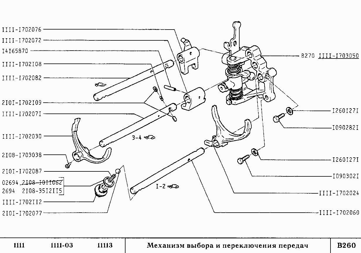 Ваз 2108 схема переключения передач