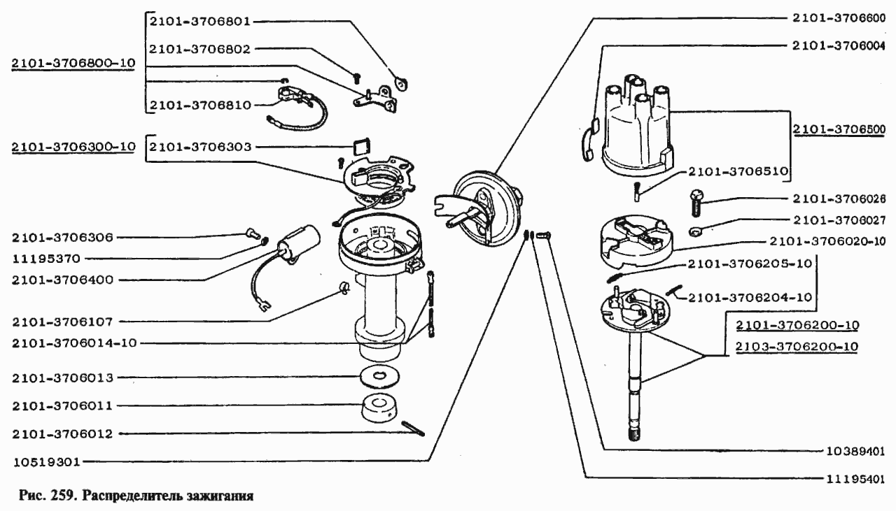 распределитель зажигания ваз
