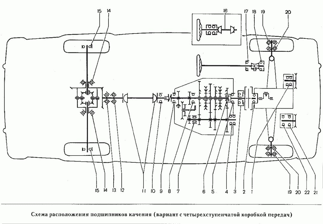 Схема Расположения Подшипников Качения (Вариант С.
