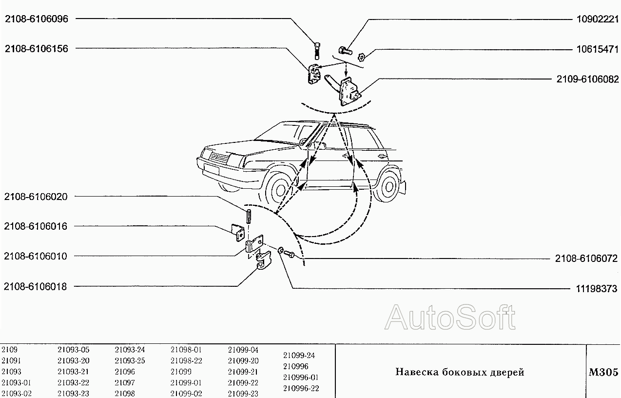 Дверная карта ваз 2108 размеры