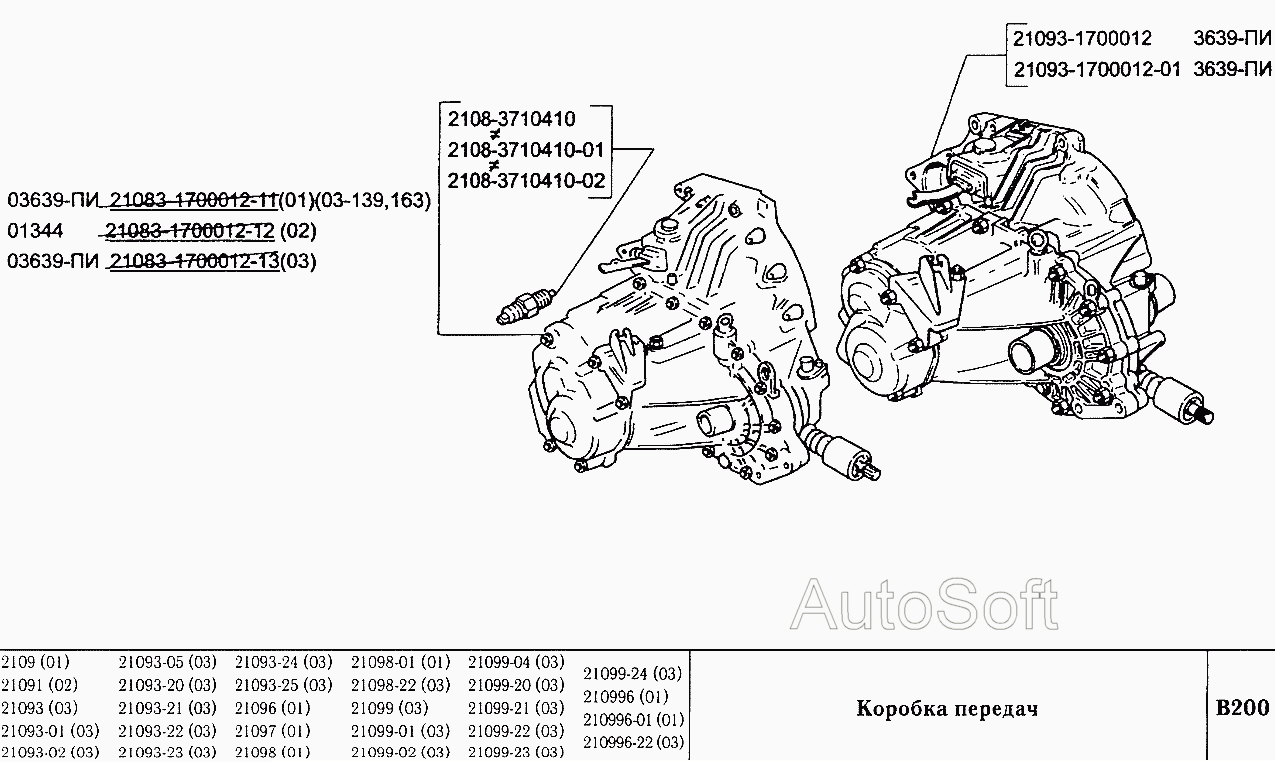 Мкпп ваз 2109 схема