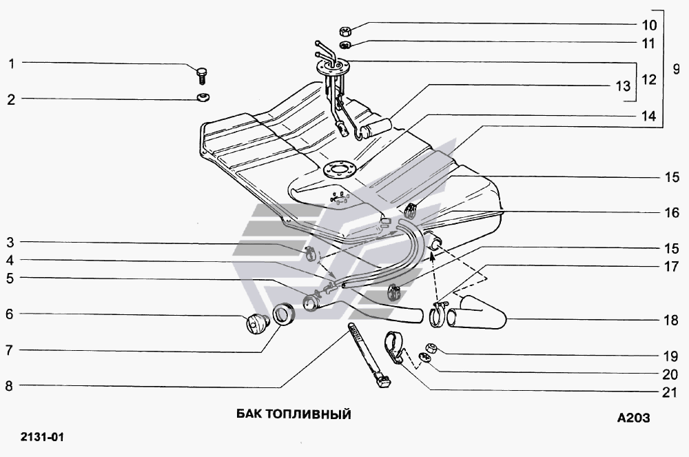 Ваз 2131 схема