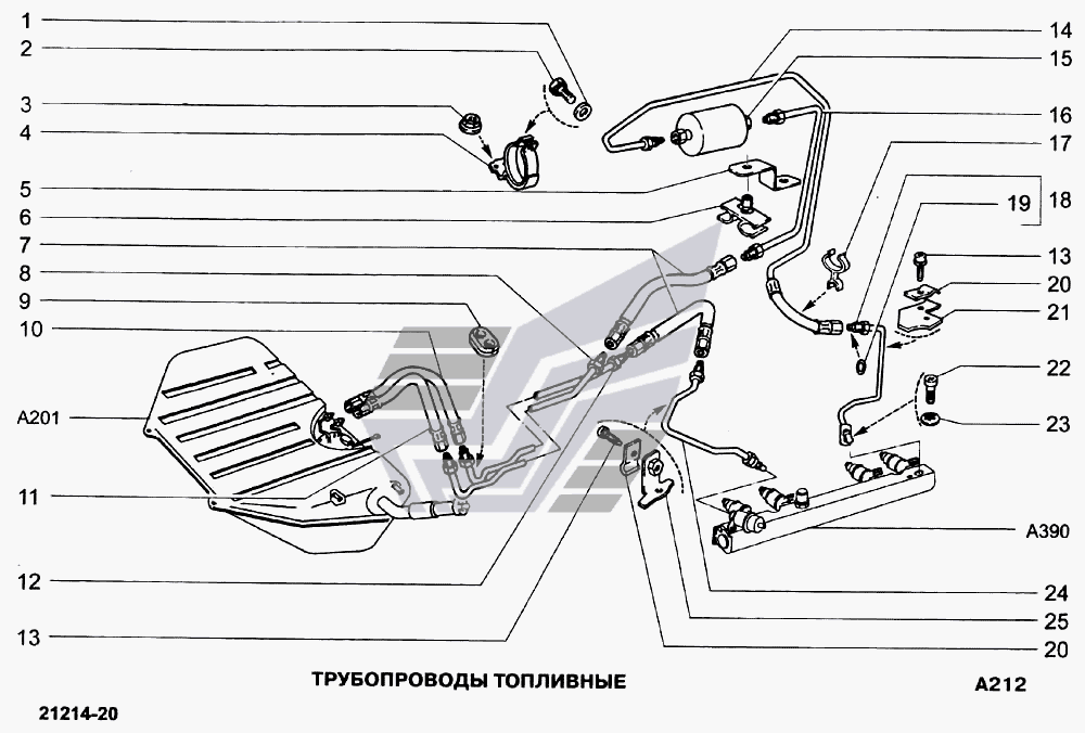 Топливная система ваз 2131 инжектор схема