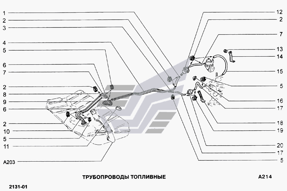 Схема топливной системы ваз 21213