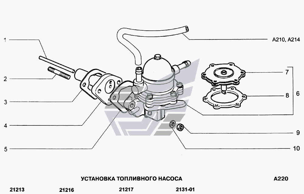 Бензонасос ваз 21099 карбюратор схема