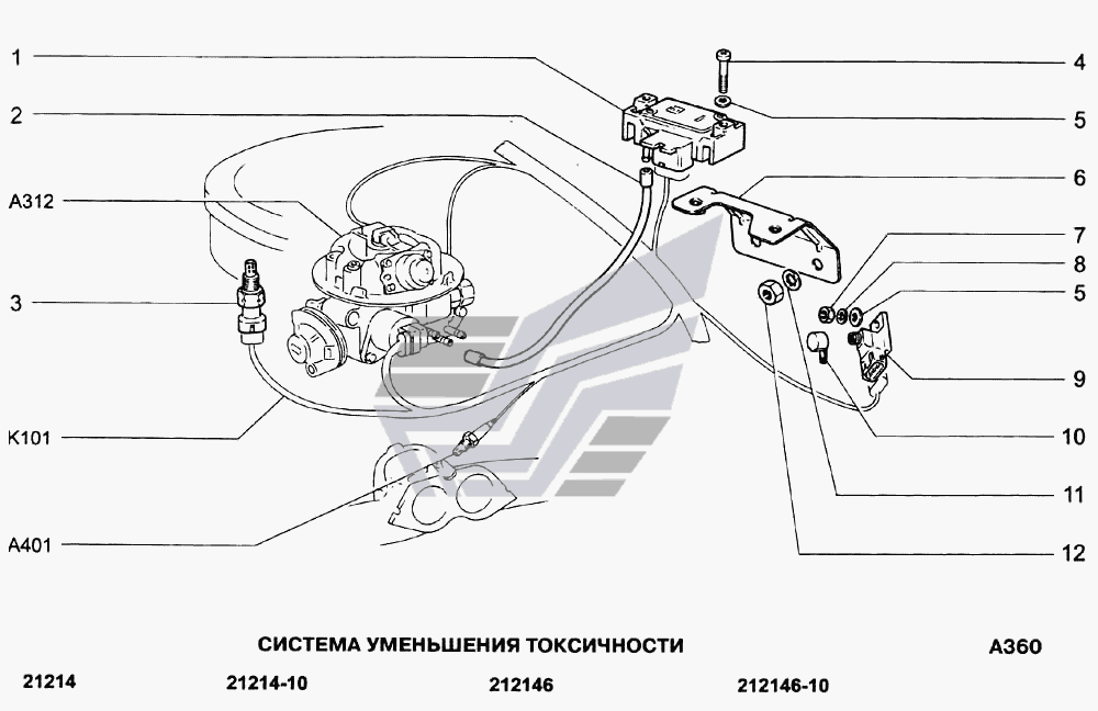 Схема топливной системы ваз 21213