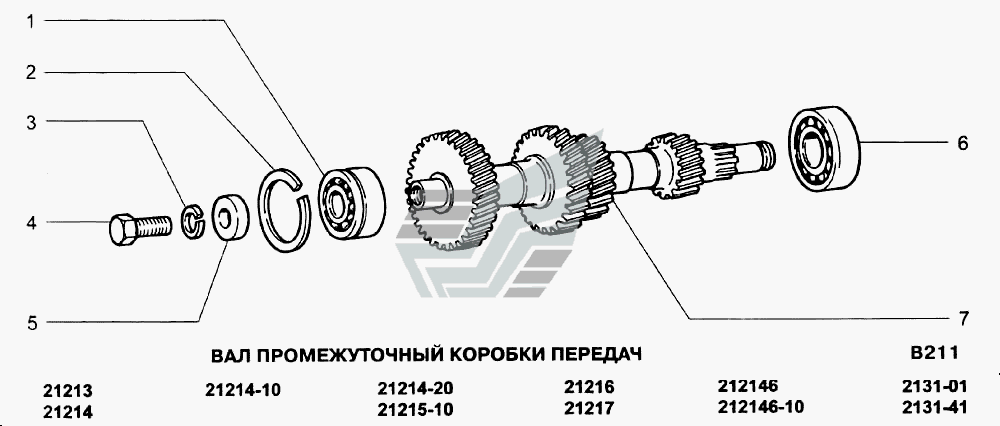 Схема кпп нива