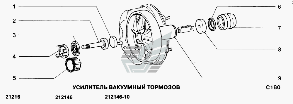 21213 схема тормозов