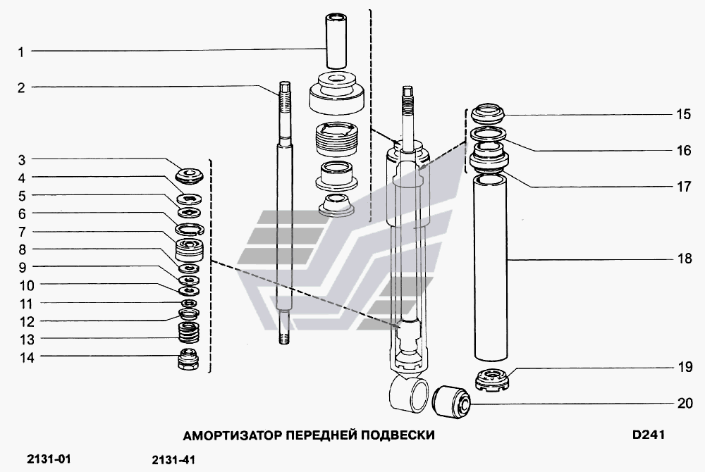 Схема амортизатора ваз 2106