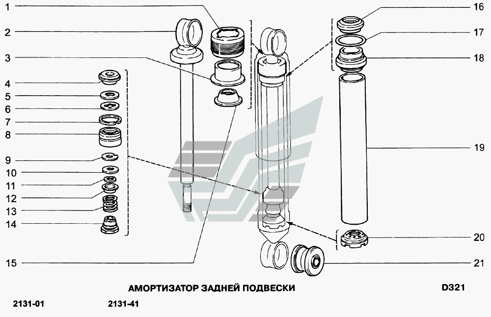 Задняя подвеска ваз 2121 схема
