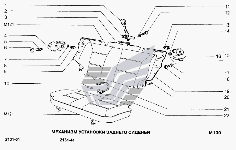 Схема бензобака 21213