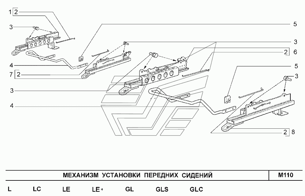 Салазки Передних Сидений Шевроле Нива Купить