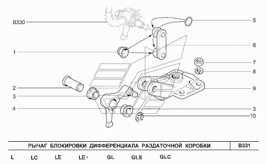 Раздатка шевроле нива схема включения