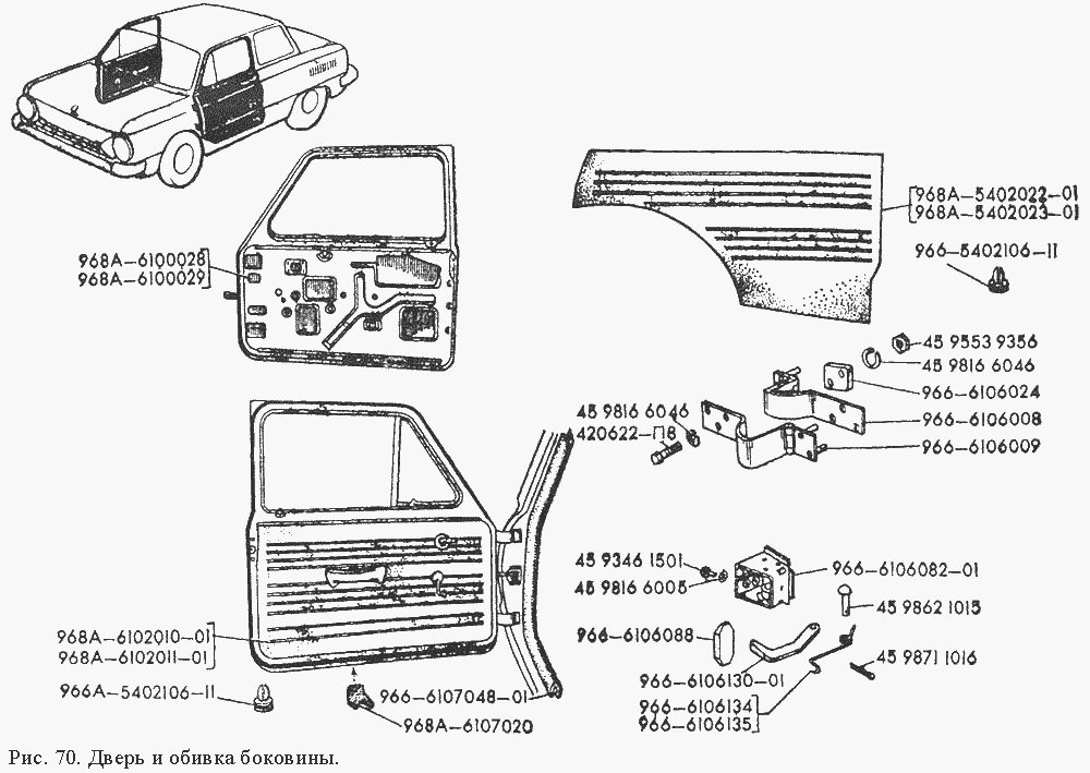 Размеры заз 968