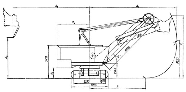 Чертеж Экскаватор карьерный ЭКГ-4