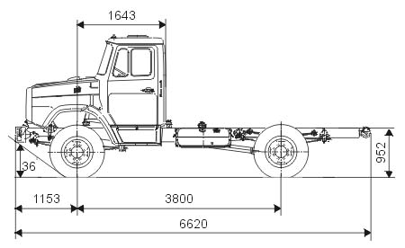 Автомобиль ЗИЛ-433360 Чертеж