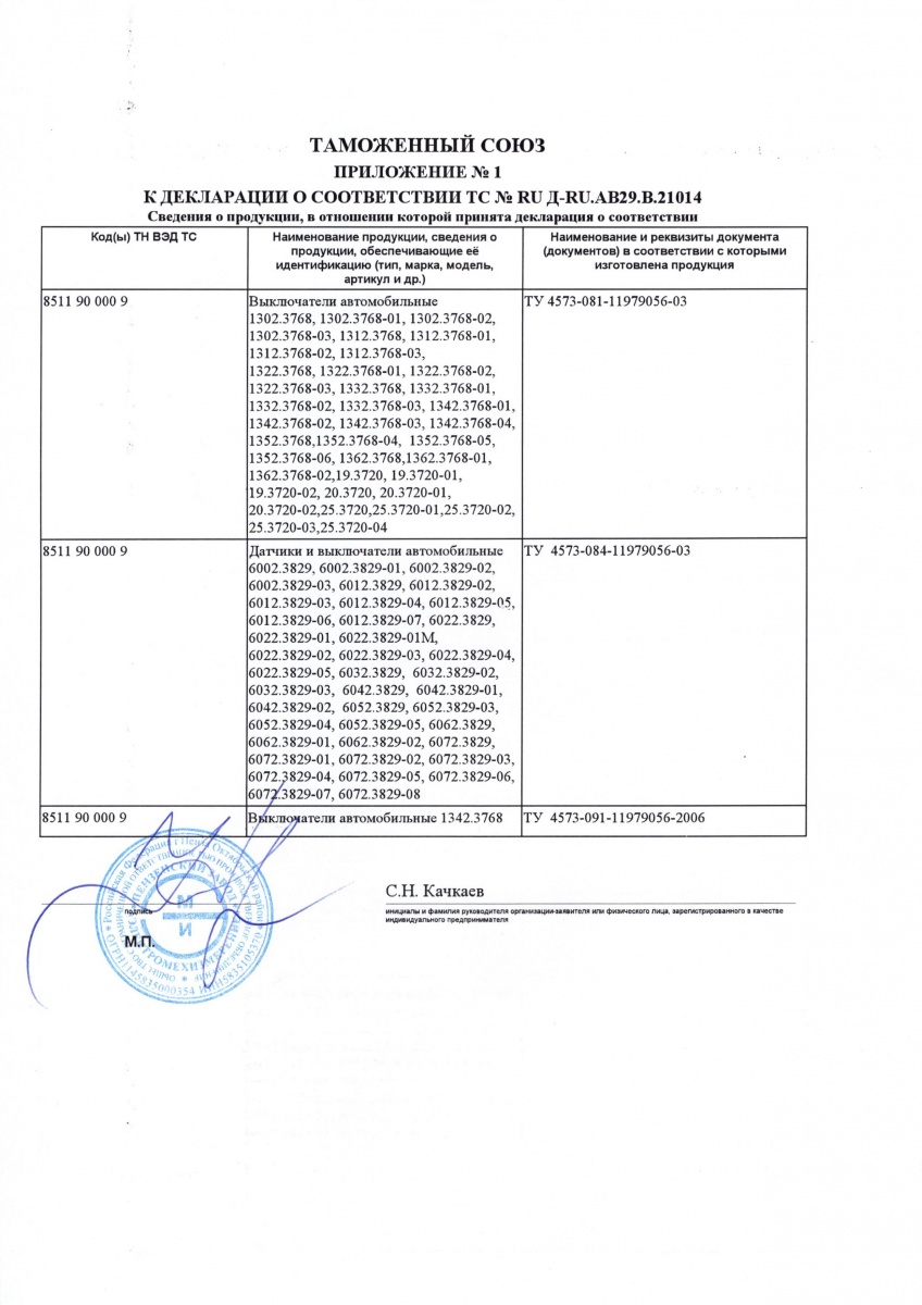 Выключатель стоп сигнала ВАЗ-2108, М-2141, ГАЗ ЭМИ - 15.3720/ВК15/20. ...